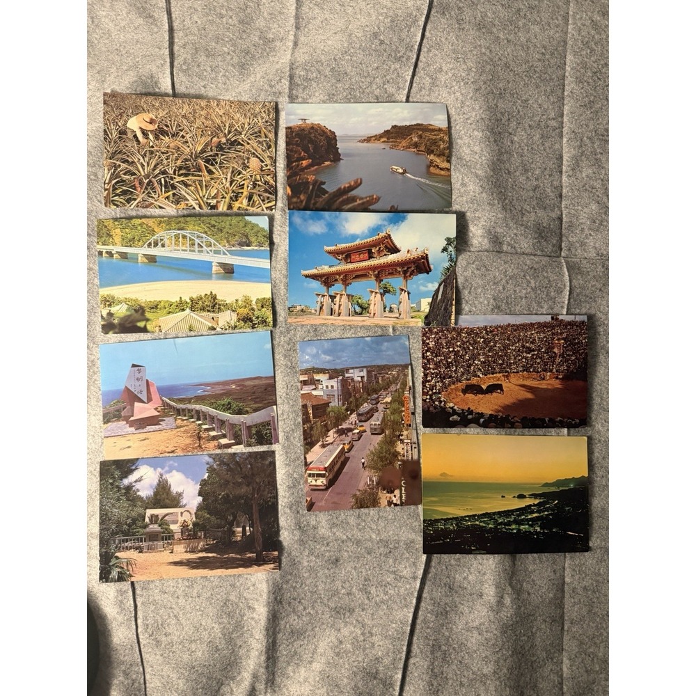 Vintage 1960s-1970s Japan japanese vacation postcards, lot of 9